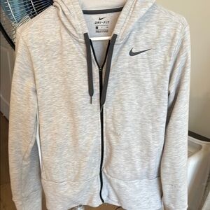 Nike Gray Dri-FIT Zip-Up Hoodie